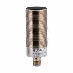 This shielded cylindrical photoelectric sensor from EATON features a built-in 4-pin M12 connector and operates on 10-30V DC. With a 2-wire normally open (NO) output, it is suited for non-contact object detection in industrial automation, packaging, and material handling systems.