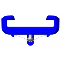 Filter latch assembly for securing particulate filters to 3M Versaflo powered air-purifying respirator (PAPR) blowers. Ensures proper filter alignment and a tight seal for respiratory protection in industrial environments.