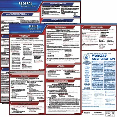 JJ KELLER 100-ME-1 State & Federal Labor Law Poster Set - State & Federal Labor Law Poster Sets