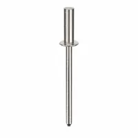 Blind Rivet,1.521" L,0.124" dia,PK500: Inch, 1 33/64 in Overall Lg, 27/64 in Body Lg, Dome, 500 PK (MPN AD44AH201)