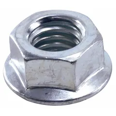 Replacement nut for securing rollers and brackets in overhead door track systems. Suitable for maintenance or repair of residential and light commercial garage doors. Pack of 16.