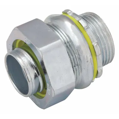 RACO 3414 Straight Non-Insulated Liquid-Tight Conduit Connector - Metal Liquid-Tight Conduit Fittings