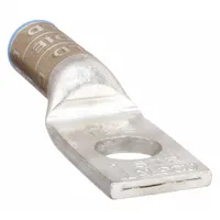 Compression Lug: 1/2 in Stud Size, 1 AWG For Wire Sizes, Solid/Stranded Wire Type, Long, Aluminum (MPN 60126)