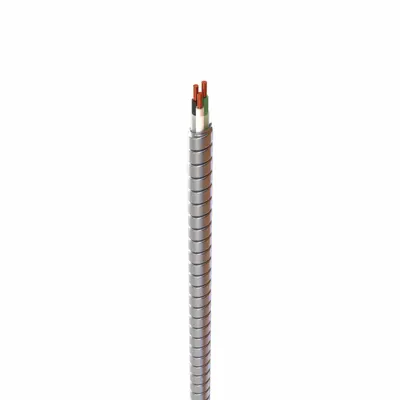 AFC CABLE Metallic Clad Building Cable: 12 AWG, 2 Conductors, Copper, 250 ft, Aluminum - Low-Profile Metal-Clad Cables