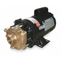 This straight centrifugal pump is suited for water transfer, circulation, and light industrial fluid handling applications requiring up to 44 ft of head. It features a 1/2 hp motor with ODP enclosure, operates on 115/230V AC, and has a 1-1/4 in intake and 1 in discharge.