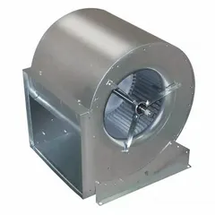 Belt-drive blower without drive pack, with a 15 1/2 inch wheel diameter and reversible rotation (CW/CCW). Suitable for air movement in HVAC, ventilation, and material handling systems. Requires a separate drive package for operation.