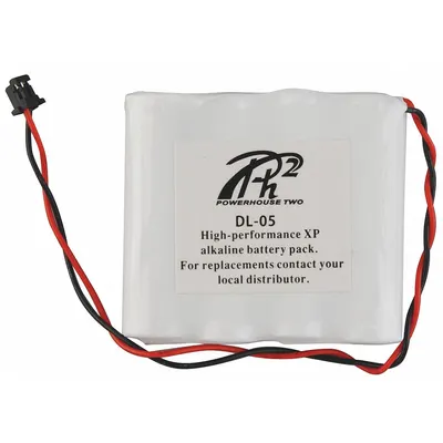 POWER XP Door Lock Battery Pack: 6V DC, 2,900 mAh Capacity, 2 in Ht, 2.2 in Wd - Fits Brand Saflok