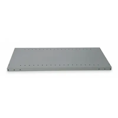 HALLOWELL Shelf: 36 in Overall Wd, 18 in Overall Dp, Solid Shelf, 22 ga, Dark Gray - Solid Steel Shelves for Standard Metal Shelving