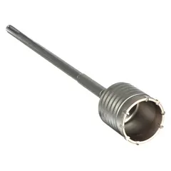 One-piece SDS-Max core bit for dry drilling in concrete and masonry. Core diameter 1-3/4 in, core body length 3 in, overall length 22 in. Suitable for creating core holes for conduit, piping, or anchor installations.