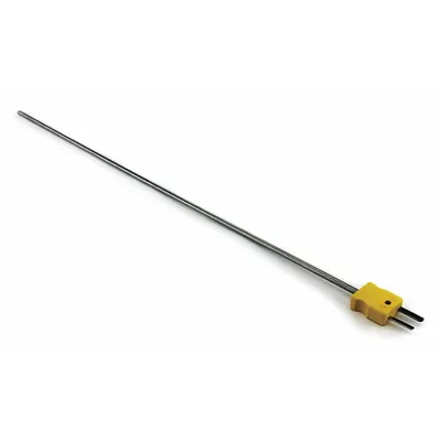 Dayton Type K Thermocouple Probe, Rounded Tip, 12 in Length - Thermocouples for Gas Applications