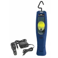 The OTC 5550 work light provides 800 lumens of bright, focused illumination for automotive repair and maintenance tasks. It is suitable for use in workshops, garages, and service bays, offering hands-free lighting to inspect engines, undercarriages, and tight compartments