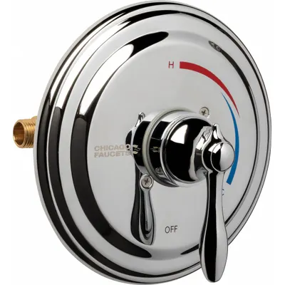 CHICAGO FAUCETS 1920-VOCRCP Shower Valve Trim Kit, Brass, Polished Chrome - Handle, Trim & Valve Kits for Bathtubs & Showers