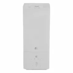 This cool mist ultrasonic humidifier is designed for tabletop use in small to medium rooms. It features a bottle-style housing and delivers a daily humidification output of 1.2 gallons to help maintain comfortable indoor humidity levels.