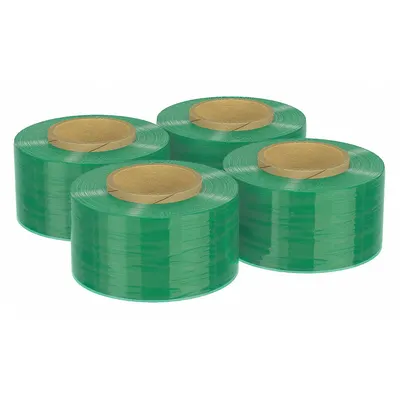 GOODWRAPPERS Handle with Brake Stretch Wrap, Light Green, 4 PK