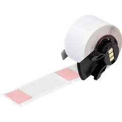 Wraparound Label: 2 1/2 in x 1 in, 1 in, Vinyl, Red (Matte), For 6 AWG to 0 AWG Wire Gauge (MPN M6-21-427-RD). Key specifications — Printer Series Compatibility: BMP71; Recommended Ribbon: M61-R4310.