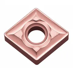 This diamond indexable turning insert is designed for precision machining of non-ferrous materials such as aluminum alloys and plastics. It is suitable for turning and facing operations on CNC lathes and manual turning machines, providing consistent performance in metalworking applications.