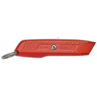 STANLEY Safety Knife: 6 in Overall Lg, Textured, 1 1/4 in Overall Wd, Metal, Orange, Tools Needed (MPN 10-189C-TT)