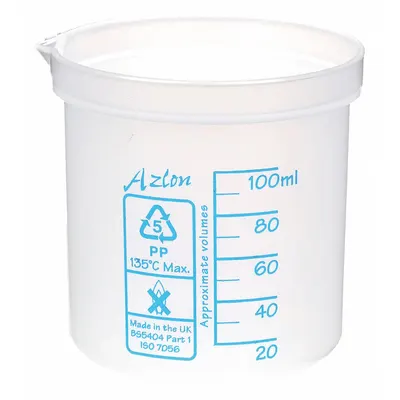 OEM Square Ratio Beaker: Low Form - Low Form Plastic Beakers Without Handles