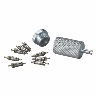 YELLOW JACKET Valve Core Tool Kit, 8 1/4 in L, Stainless Steel, MPN 19306 - Refrigeration Valve Core Tools
