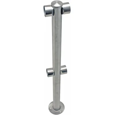 TENSABARRIER Rigid Barrier Center Post, 36 in H, 2 in Dia - Center & Corner Posts for Modular Rigid Barriers