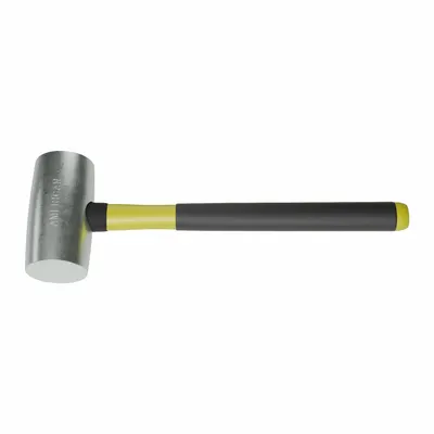 AMERICAN Non-Sparking Hammer: Fiberglass Handle, 2 lb Head Wt, 2 in Dia, 4 in Head Lg - Nickel-Aluminum-Bronze Mallets