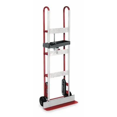 Dayton General Purpose Appliance Hand Truck, Red, 6 in Wheels, Ratchet Strap - General Purpose Appliance Hand Trucks
