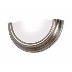 This LED wall sconce delivers 1200 lumens at 3000K with an 80 CRI, operating on 120V AC at 10.5 watts. The fixture has a 4-inch length and is suited for ambient or accent lighting in commercial and industrial settings such as hallways, lobbies, and offices.