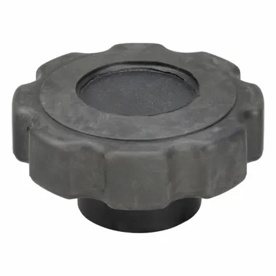 INNOVATIVE COMPONENTS Hand Knob: 8 Point, Plastic w/ Steel Thread, 3/8"-16 Thread - 8-Arm Knobs with Threaded Hole