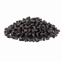 Polycarbonate-carbon fiber composite pellets for 3D printing. Black color, 25 kg bag, durometer 100 Shore D. Used in additive manufacturing for tooling, jigs, fixtures, and functional prototypes