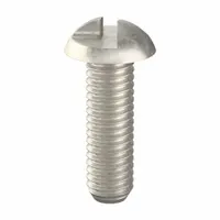 Tamper Resistant Screw: #10-32 Thread Size, 5/8 in Lg, Stainless Steel, Plain, Round, One-Way, 50 PK (MPN 141513)