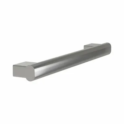 BRADLEY 8B1-0011800 Straight Wall Grab Bar, 18 in, Stainless Steel - Standard Grab Bars