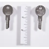 Key Blank: Compatible with Illinois Locks, Key ID # IL9, 6 Pins, Brass, Nickel Plated (MPN 1043B-IL9)