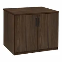 REGENCY Storage Cabinet: Neo Walnut, Laminate/Melamine, 29 in Overall Ht, 35 in Overall Wd, 2 Doors (MPN LSC2935NW)
