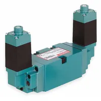Solenoid Air Control Valve: Double Solenoid, Four-Way / Three-Position, 5 Coefficient of Volume (Cv) (MPN 554BB600MT00061)