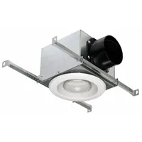 In-Line Duct Fan Grille: Plastic/Metal, LED Bulb (MPN VLED-100)