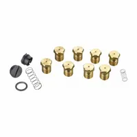 The PROSTOCK FP-38 LP conversion kit is designed to convert natural gas furnaces to liquid petroleum (LP) operation. This accessory is compatible with whole-house gas furnaces, enabling fuel switching for residential heating systems