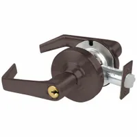 SCHLAGE Door Lockset: Office Lever Locksets, Bronze, ADA Compliant (MPN ALX53P SAT 613)