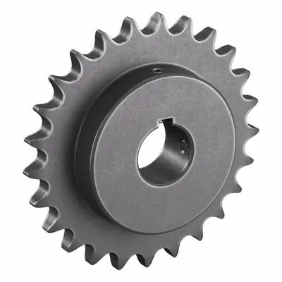 TRITAN Roller Chain Sprocket: 60, For 3/4 in Chain Pitch, 1 7/16 in Bore Dia, 25 Teeth - Size 60 Fixed-Bore Roller Chain Sprockets