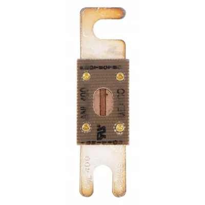 BUSSMANN Forklift Limiter Fuse: ANL Series, Bolt-On, Fast-Acting, 400 A, 80 V DC - Fast-Acting & General Purpose Bolt-On Fuses