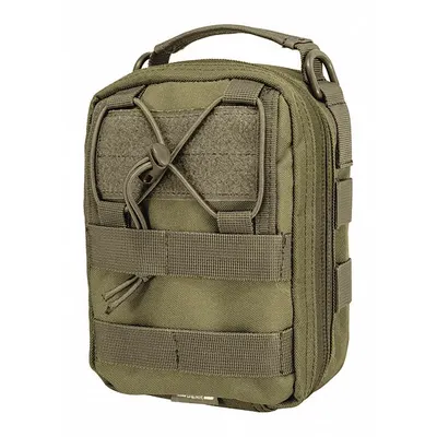 BARSKA Medical Pouch, Green Nylon, 7 in x 5 1/2 in, Zipper Closure - Medical Pouches