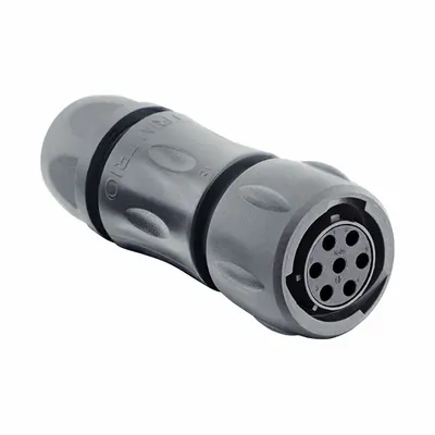 SOURIAU Electrical Connector: Trim Trio UTSX 14, Plug with Cable Gland, 7 Contacts - Trim Trio UTSX Harsh Environment Circular Connectors