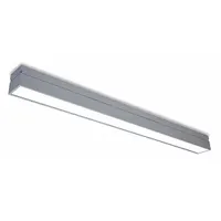 This 4 ft architectural LED suspended light operates at 120/277V AC, delivering 4000K color temperature at 32 W. With a width of 3 1/2 in, it is designed for suspended mounting in commercial and industrial spaces requiring linear illumination