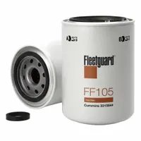 Spin-on diesel fuel filter with cellulose media. Outside diameter 3 11/16 in. Removes contaminants from diesel fuel to protect injectors and engine components