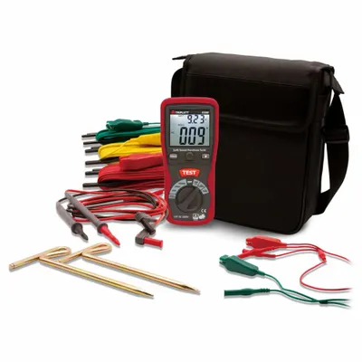 TRIPLETT Earth Ground Tester Kit: 20 ohm to 2,000 ohm, CAT III 1000V, Digital - Earth Ground Resistance Tester Kits