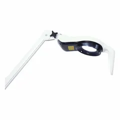 Wall-mount medical examination light with LED technology. Delivers 35,000 lux at 1 meter, 4000K color temperature, 95 CRI for accurate tissue color rendering. Operates on 120V AC, 20W. Suitable for use in examination rooms, clinics, and treatment areas.