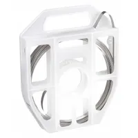 Stainless Steel Band: 0.02 in Strapping Thick, 850 lb Break Strength, 50 ft Strapping Lg, Gray (MPN GRC181)