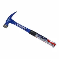 Claw Hammer: Steel, Textured Grip, Steel Handle, 20 oz Head Wt, 16 in Overall Lg, 1 in Face Dia (MPN R999ML)