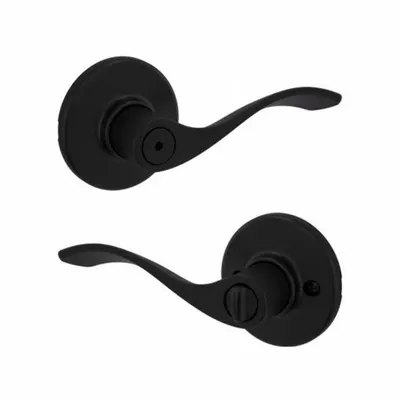 KWIKSET 300BL-514-6AL-RCS Privacy Lever Lockset - Privacy Lever Locksets