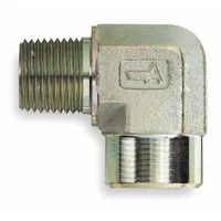Hydraulic Hose Adapter: 1/4"-18 Thread Size, 1/4 in x 1/4 in Fitting Size, Female x Male, Rigid (MPN 259-2089-4-4)