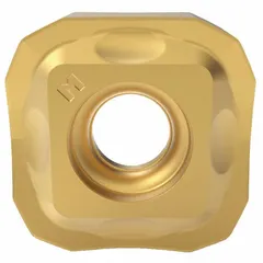 Square (S) indexable milling insert with 15 mm cutting edge length and 6 mm thickness. Features ZZ chipbreaker for medium machining and XP geometry for positive cutting action. Used for general-purpose face and shoulder milling on steel, stainless steel, and cast iron in medium-duty operations.
